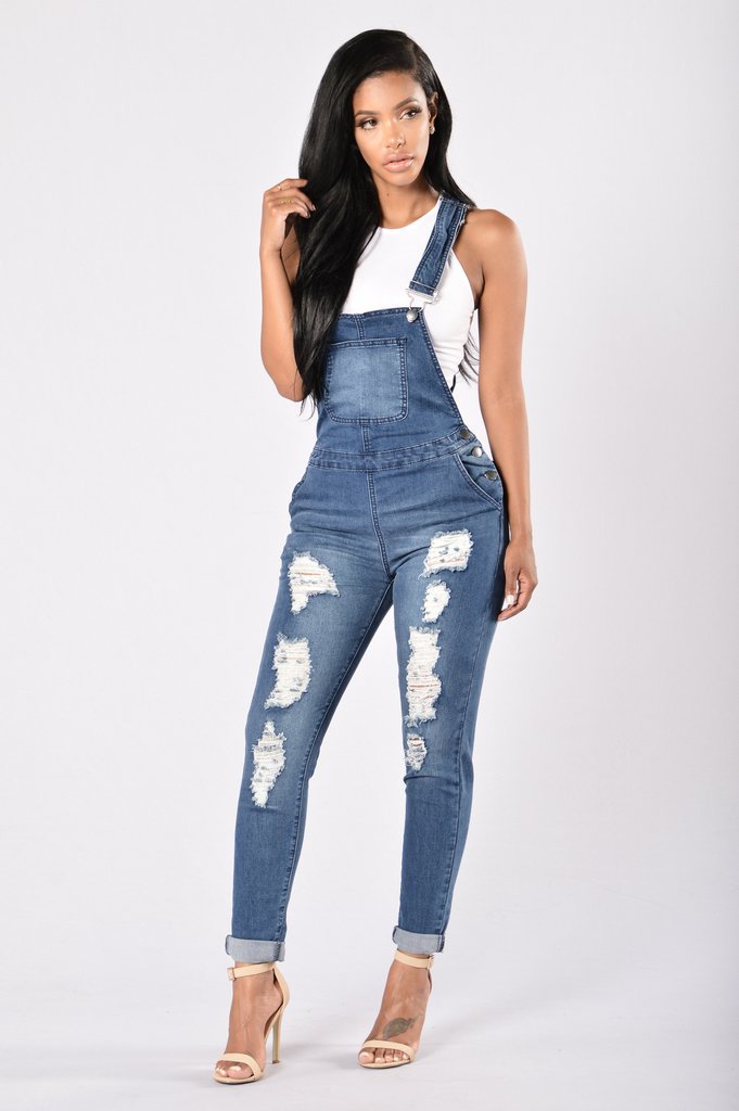 SZ60112 jean overalls for women